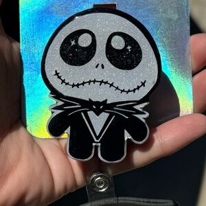 Jack badge reel | Nightmare/ Christmas badge | badge holder | Badge reel